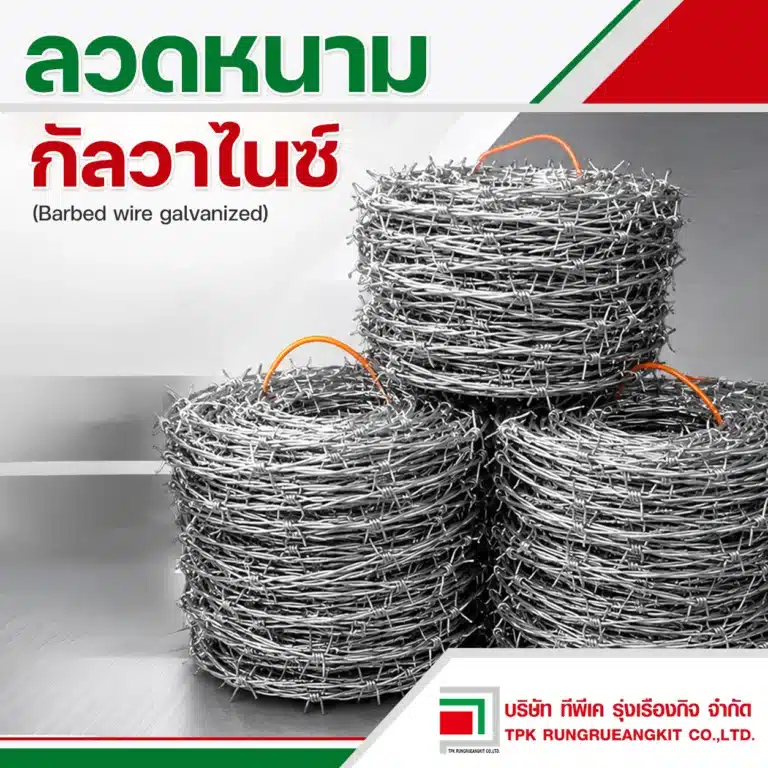 ลวดหนาม กัลวาไนซ์ (barbed wire galvanized)